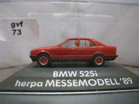 Herpa Messemodell `89 BMW 525i rot (gvf73)