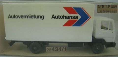 Wiking 22 434/1 MB LP 809 Lieferwagen AUTOHANSA (ksg670)