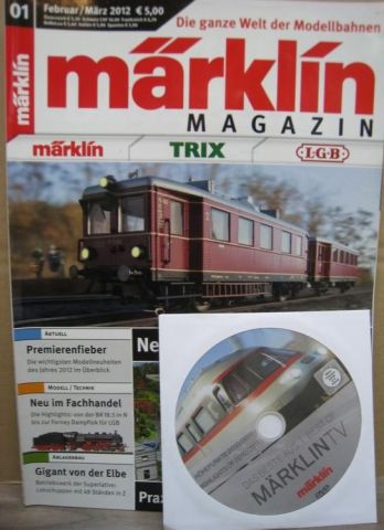 Märklin Trix LGB Magazin Jahrgang 2012  Ausgabe:1 Feb/März mit DVD