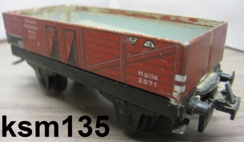 Trix Express 20/75 Niederbordwagen Halle o Brh (ksm135) Version 1939