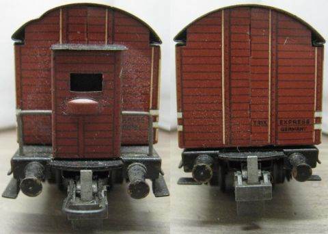 Trix Express 20/74 Großraum Güterwagen m Brh (ksm128) 1948-50