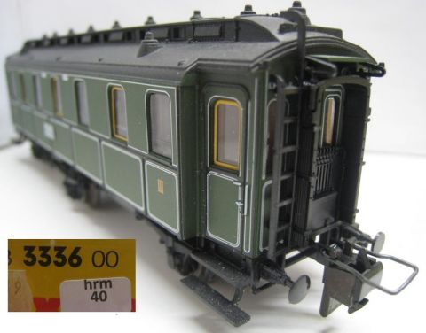 Trix Express 33336 Bayerischer D-Zugwagen 3-achser 3. Kl (hrm40)