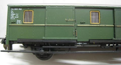 Trix Express 3360 Personenzug Packwagen Modell Pwi 23 (hrm48)