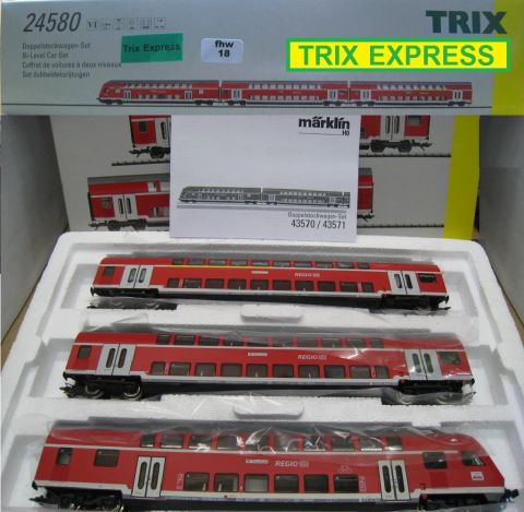 TI/TE 24580 Doppelstock-Wagen-Set der DB Regio (jhw18)