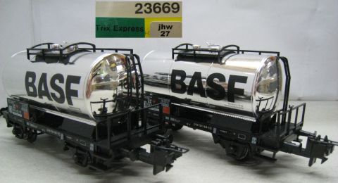 TI/TE 23669 Chrom Kesselwagen - Set BASF (jhw27), sehr selten Top/OV.