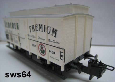 Trix Express 33504 Bierwagen Lederer Premium der DB (sws64) sehr gut leider ohne OV