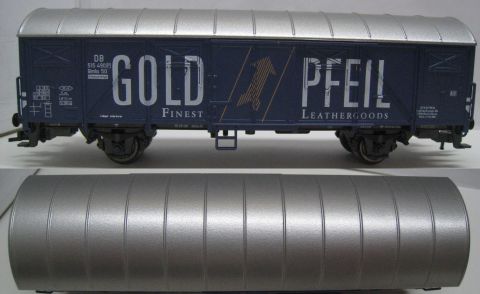 TI/TE 23886 ged Güterwagen der DB GOLD PFEIL Finest Lethergoods (23-41) TI Original Box.