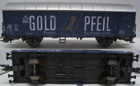 TI/TE 23886 ged Güterwagen der DB GOLD PFEIL Finest Lethergoods (23-41) TI Original Box.