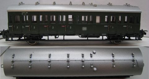 TI/TE 23330 DB-Personenzug-Abteilwagen 1.-2. Kl Typ ABb-21 (jhw68) selten, TOP/OV
