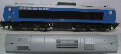Lil/TE L132052 Diesellok HENSCHEL-BBC DE 2500 202 004-8 Ep IV (kw95) TOP/OV