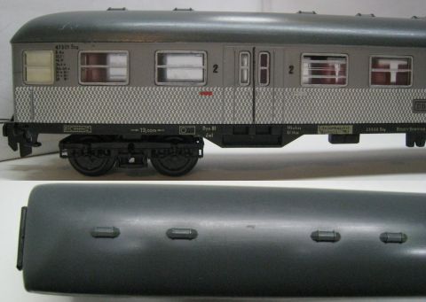 Trix Express 3378  2. Kl Nahverkehrs Personenwagen, B 4n Silberling (mdm36)