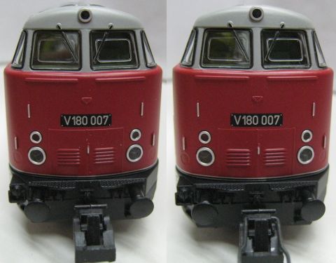 Piko/TE 71300 Exclusiv-Modell V 180 007 Versuchslackierung, DR, Ep. III (lw105) TOP/OV