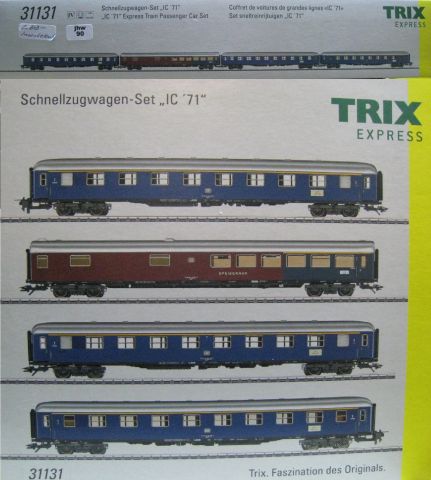 Trix Express 31131 Wagen Set IC71 4tlg (jhw90) LED IB, TOP/OV.
