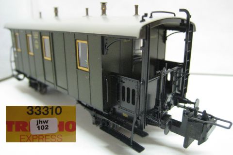 Trix Express 33310 Pack-Postwagen ex Typ: PwPostL Bay 00 der DR (jhw102), TOP/OV.