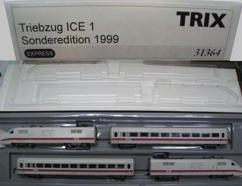Trix Express 31364 ICE1 4-tlg Sonderedition 1999, eine TOP RARITÄT (24-29)