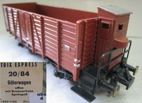 Trix Express 20/84 Hochbordwagen Typ ESSEN m Brh (ubs4) Original Karton.