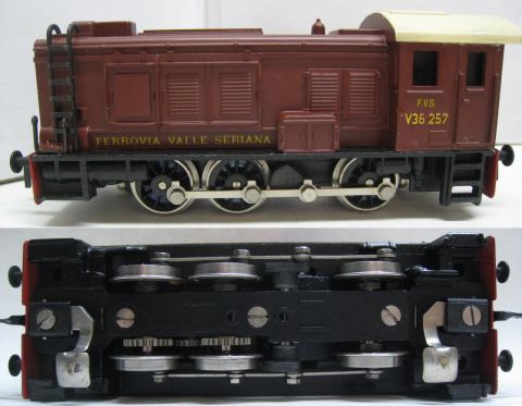 Rivarossi 1772 Diesellokomotive der Ferrovia Valle Seriana, (24-39) extrem Selten