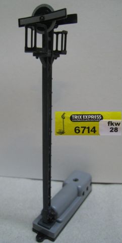 Trix Express 6714 Abdrücksignal (28), frühe Version grauer Sockel, sehr selten TOP/OV
