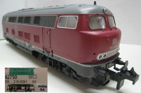 Roco/TE 62750 BR 216 009-1 (Lollo) der DB Epoche IV (mdm54) schöner Umbau für Trix Express