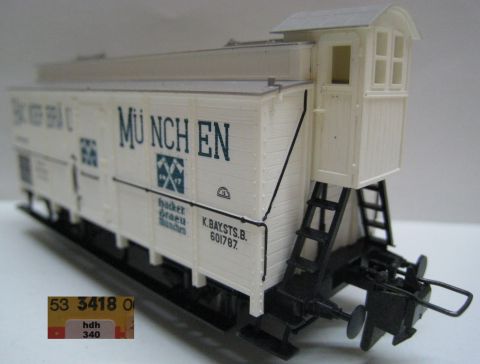 Trix Express 3418 Bierwagen der HACKER Brauerei München (hdh340) TOP/OV
