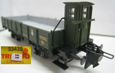 Trix Express 33439 Niederbordwagenm m Brh und Rungen (hsh349) TOP/OV