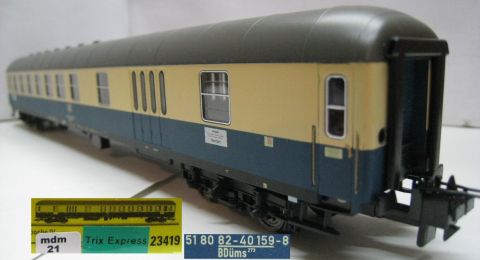 TI/TE 23419 2.Kl Halbgepäckwagen BDüms 273 der DB Ep IV. (mdm21), TOP/OV.