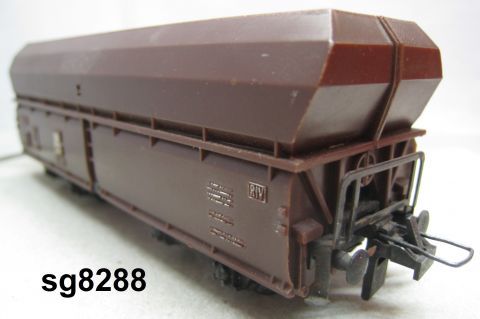 Trix Express 483 Schüttgutwagen für feine Güter geschlossen (sg8288) ohne Deckelklappen Einsatz, verklebter