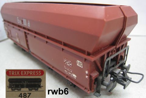 Trix Express 487 Schüttgutwagen Erz IIId (rwb6) selten Erz IIId silbern aufgedruckt
