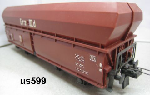 Trix Express 487 3487 Schüttgutwagen Erz IIId (us599) sehr schön Erhalten im Original Karton.