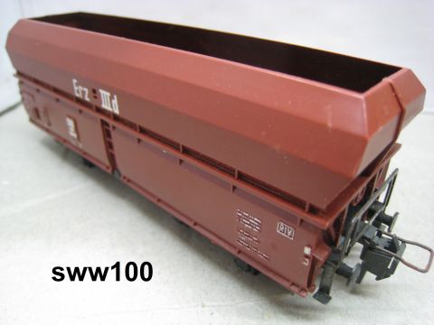 Trix Express 3487 Schüttgutwagen Erz IIId, weiß aufgedruckt (sww100), o. OV