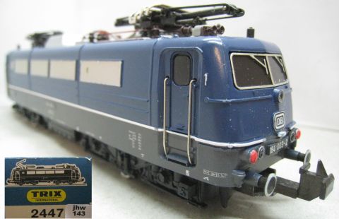 Trix Express 2247 E 184 003-2 blau der DB (jhw143) sehr selten, Aufschriften gedruckt