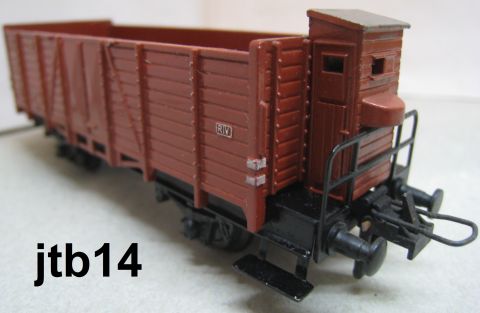 Trix Express 3416 hochbordwagen ESSEN m Brh braun (tjb14), sehr schön Erhalten, o OV