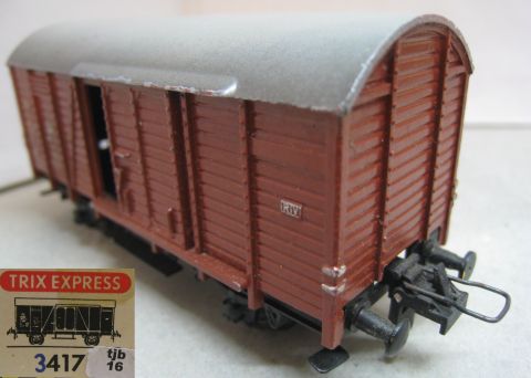 Trix Express 417 3417 geschlossener Güterwagen Kassel (tjb16), sehr gut Erhalten im Original Laschen Karton.