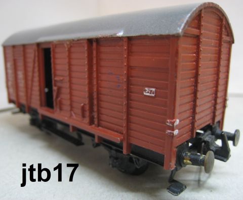 Trix Express 417 3417 geschlossener Güterwagen Kassel (tjb17), rundum sehr schön, o OV