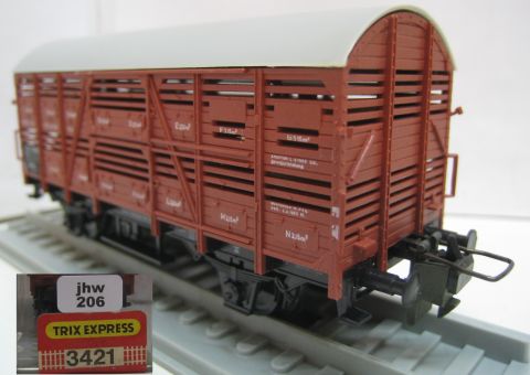Trix Express 3421 Kleintierwagen (jhw206) TOP/OV