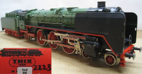 Trix Express 2223 Dampflokomotive BR 01 001 grün (fzd96) NUR 1972 TOP Erhalten im Karton, mit falschem Deckel vom OK