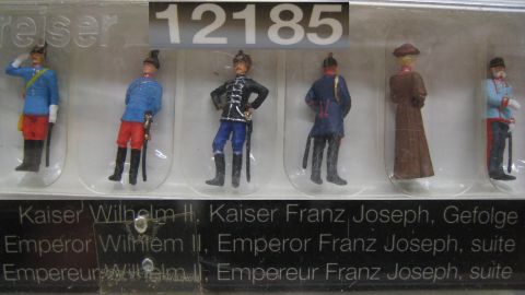 Preiser 12185 Kaiser Wilhelm II. Kaiser Franz Joseph + Gefolge Exklusiv TOP/OV