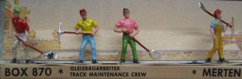 Merten/Preiser 4 Arbeiter Gleisbau