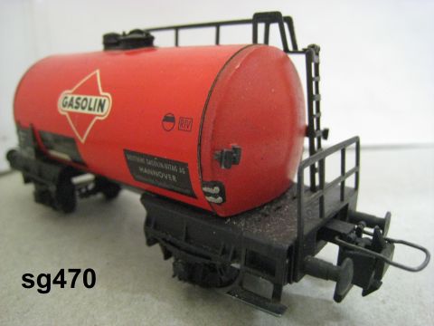 Trix Express 3430 Tankwagen GASOLIN 2-achsig (sg470) schön Erhalten o. OV.