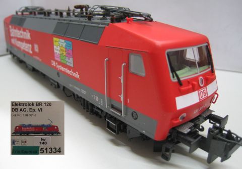 Piko/TE 51334 BR 120 501-2 der DB AG Ep. VI (lw140), TOP/OV.