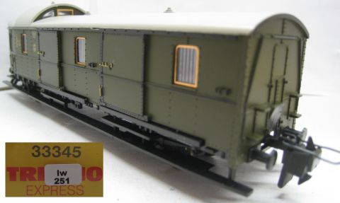 Trix Express 33345 Personenzug-Packwagen der DRG Modell Pwi 23 (jhw251) TOP/OV