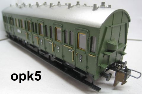 Trix Express 3358 Personenzug-Abteilwagen 2. und 3. Kl. Typ BC 21 (opk5) gut Erhalten, o OV
