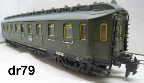 Trix Express 3371 D-Zug-Personenwagen B4ü Pr 11a (dr79) bitte Lesen, sehr schön Erhalten, in OV ohne Label