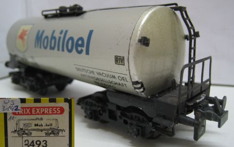 Trix Express 20/92M 493 3493 Mobiloil großer Pegasus (us3142) 1954-56, schön Erhalten im Original Laschen Karton.