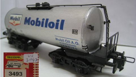 Trix Express 20/92M 493 3493 Mobiloil kleiner Pegasus (us3147) 1957-69, TOP/OV