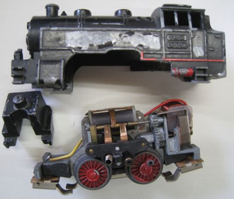 Trix Express 20/54 Dampflok (mps27) Teile fehlen, zum Basteln oder Ausschlachten, siehe Bilder.