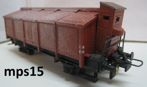 Trix Express 20/88 424 3424 Klappdeckelwagen Typ WUPPERTAL m Brh (mps15), mit Gebrauchs Spuren, siehe Bilder, o OV.