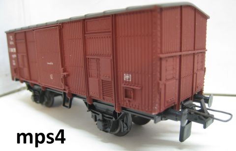 Trix Express 993 3993 gedeckter Güterwagen Typ F 25  (mps4), ein kleiner Abbruch an der Bordwand, sonst sehr schön o OV