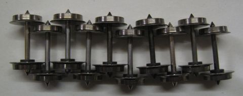 Trix H0 E700580 10 stk Standart Achse Laufdurchmesser ca 11 mm, Achslänge ca 24,9 mm
