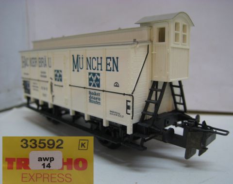 Trix Express 33592 Bierwagen Hacker Bräu der DR (awp14) letzte TOP/OV